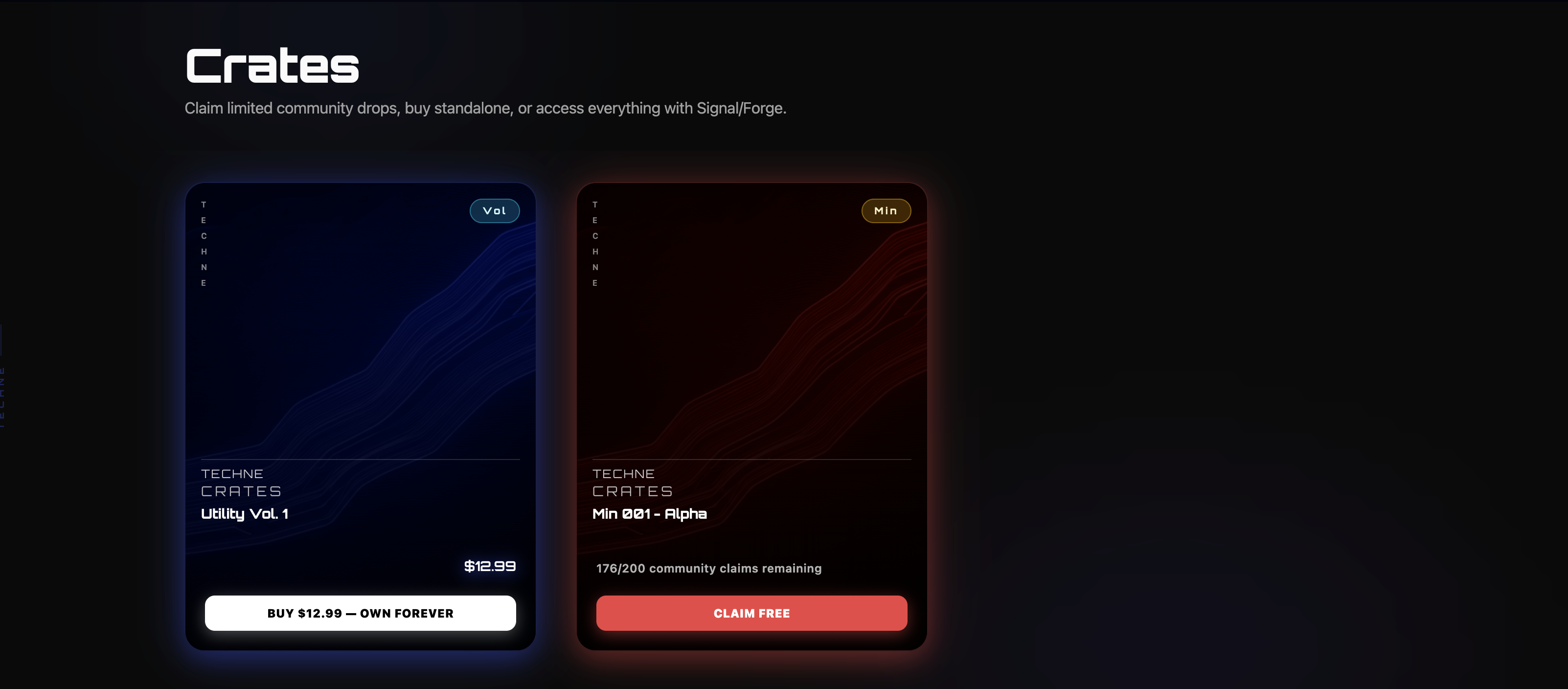 Techne Crates: One Asset at a Time